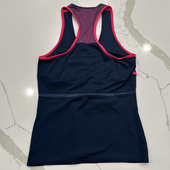 Women’s Lucky in Love Tennis Set with 2 Tops & 1 Skirt navy/pink size XS 0-2 - Picture 6 of 8